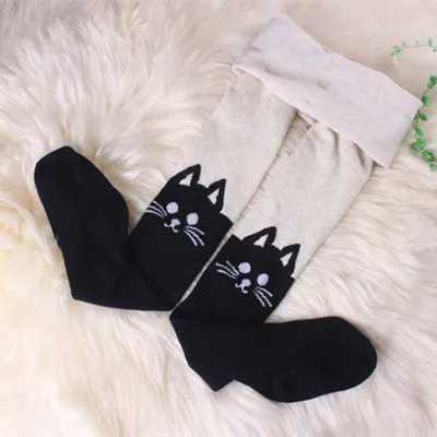 Cotton Splicing Dance Socks Children's Fake High Stockings