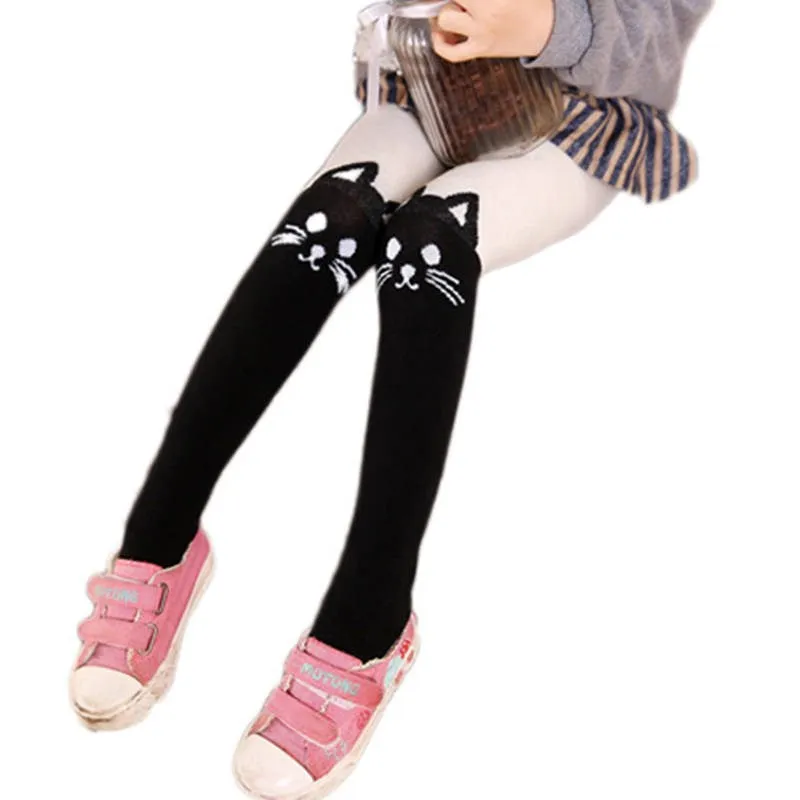 Cotton Splicing Dance Socks Children's Fake High Stockings