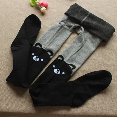 Cotton Splicing Dance Socks Children's Fake High Stockings