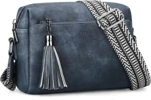 Crossbody Bags for Women, Crossbody Purse Soft Leather Purses for Women Shoulder Handbags with Tassel