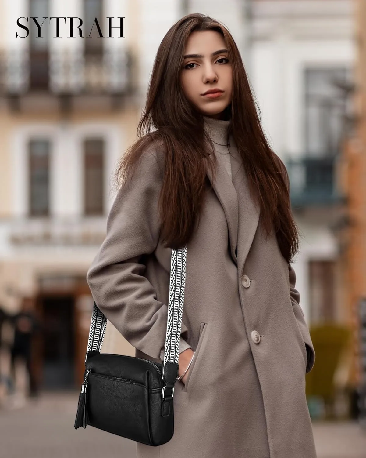 Crossbody Bags for Women, Crossbody Purse Soft Leather Purses for Women Shoulder Handbags with Tassel