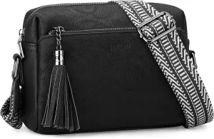 Crossbody Bags for Women, Crossbody Purse Soft Leather Purses for Women Shoulder Handbags with Tassel