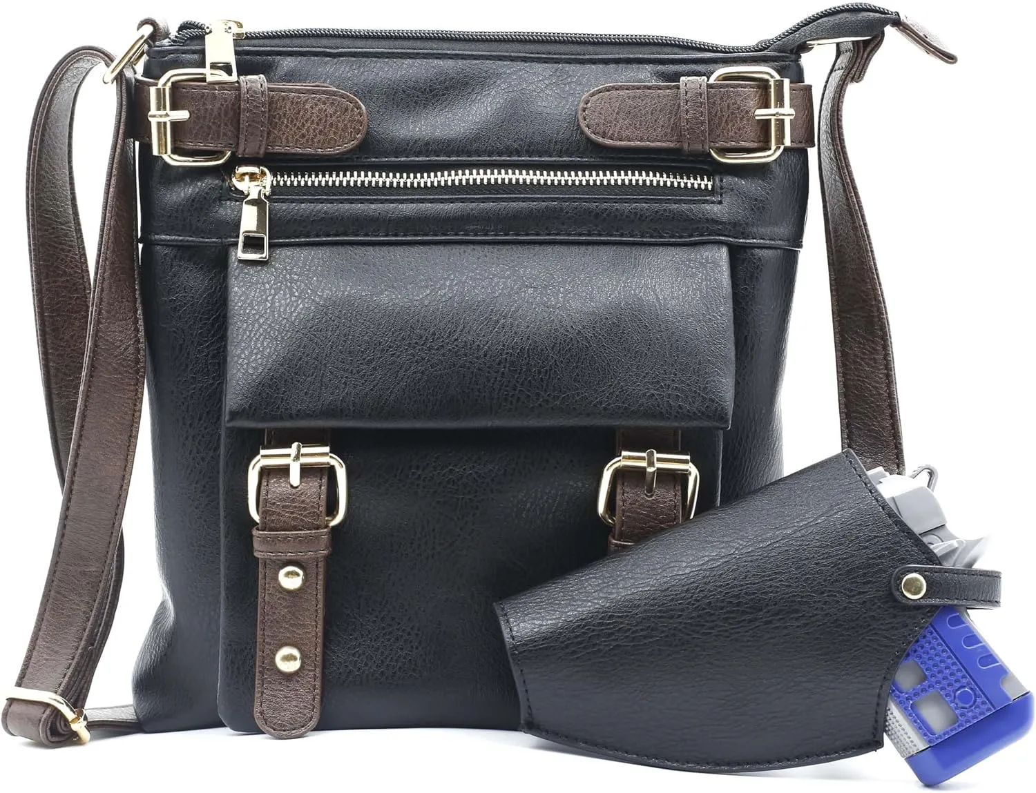 Crossbody Bags for Women Multi Pocket Shoulder Bag Soft Vegan Leather Handbag Medium Travel Purses Cross Body Bags