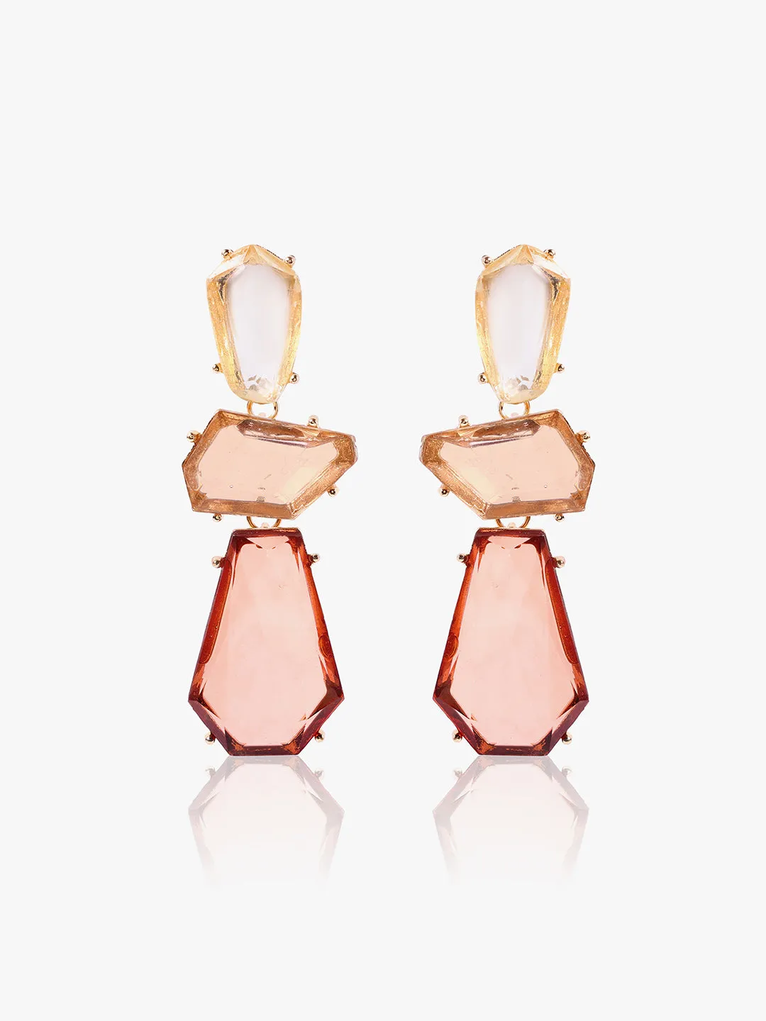 Crystal Teardrop Drop Earrings