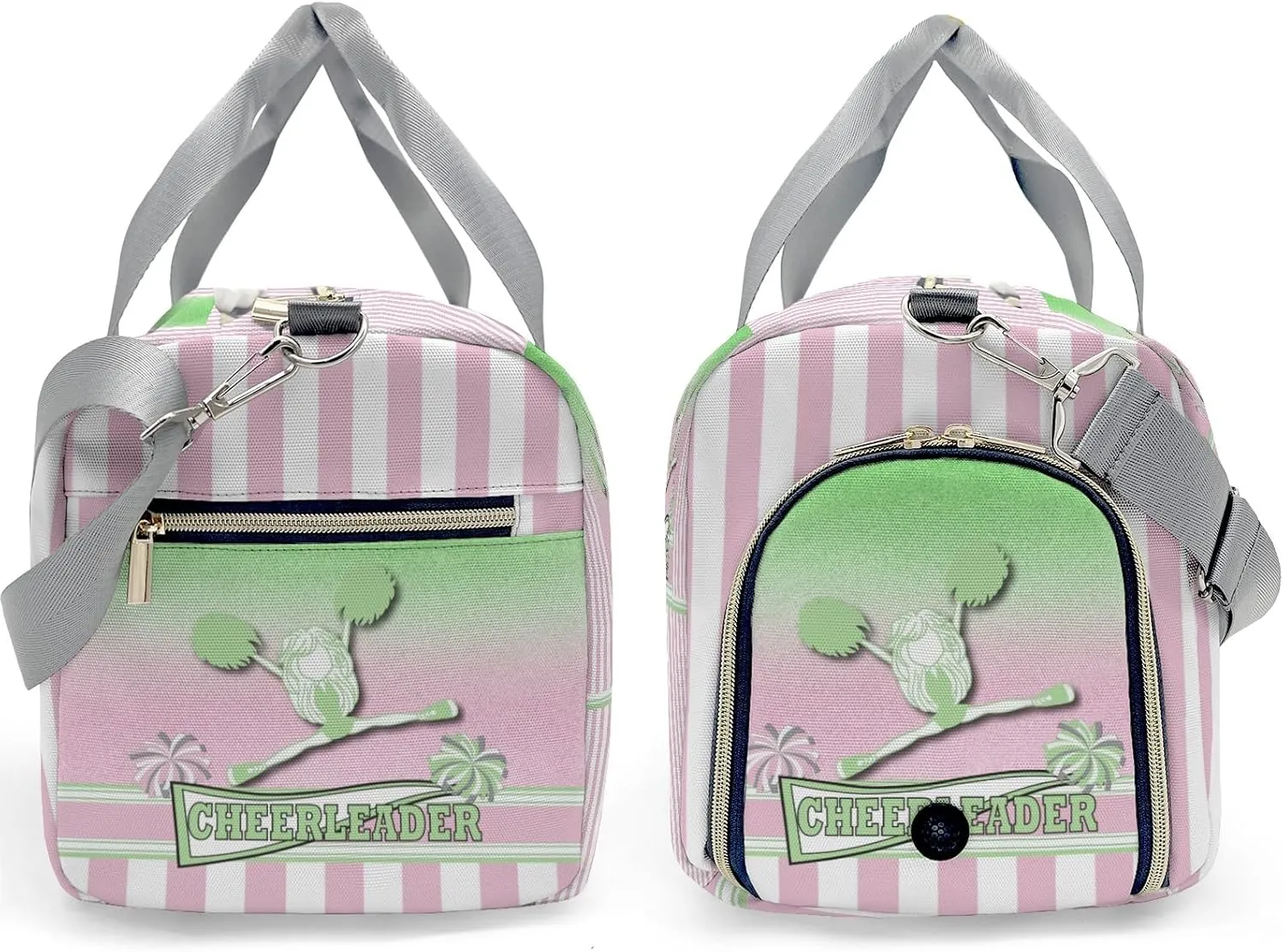 Custom Duffel Bag Cheerleader Girl Gradient Pom Pom Adventure Awaits: Best Travel Bags for Hiking and Sports