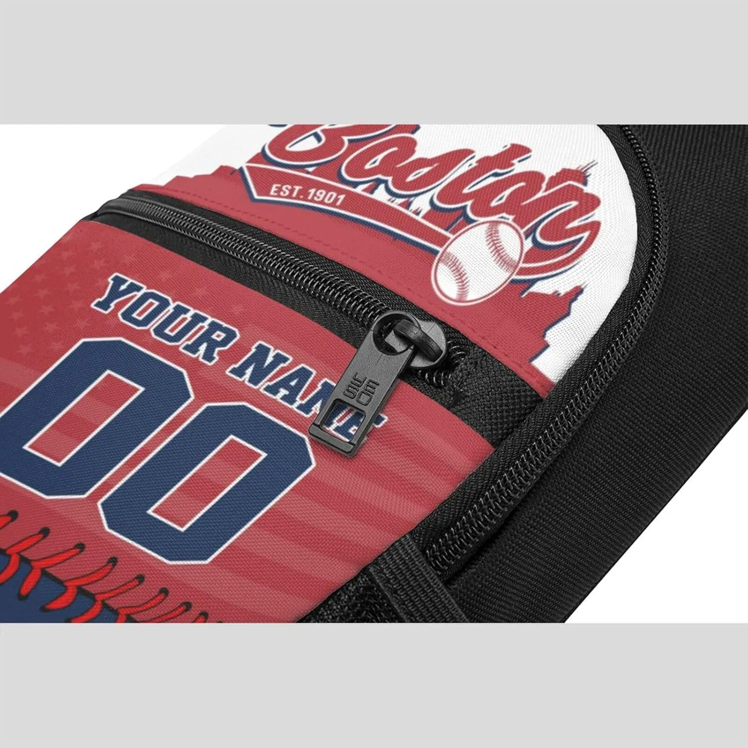 Custom Sling Bag,Personalized Baseball Crossbody Bags Chest Bag with Name & Number for Men Women,Custom Baseball Sport Crossbody Bags for Travel Baseball Fans Gifts