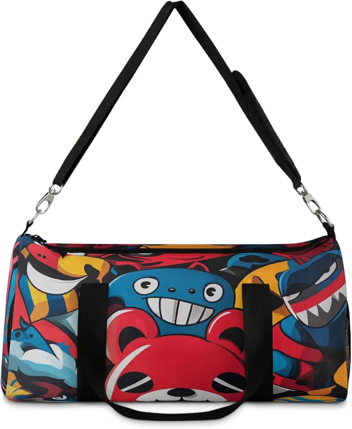 Custom Streetwear-Inspired Duffel Bag – Water Resistance Urban-Style Design, Lightweight, Adjustable Strap for Gym or Travel