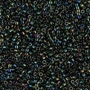 DB 03, Green Iris - Miyuki Delica Beads, Size 11, 5 grams - Seed Beads & Delicas - Wholesale and Retail - Metallic
