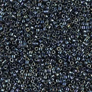 DB 05, Metallic Blue Rainbow - Miyuki Delica Beads, Size 11, 5 grams Miyuki Delica & Seed Beads
