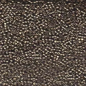 DB 1852, Duracoat Galvanized Pewter - Miyuki Delica Beads - Size 11 - 5 grams - Japanese Cylinder Seed Beads - Retail & Wholesale - Metallic