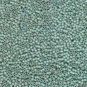 DB 374, Matte Metallic Seafoam Green - Miyuki Delica Beads - Size 11 - 5 grams - Japanese Cylinder Seed Beads - Retail & Wholesale
