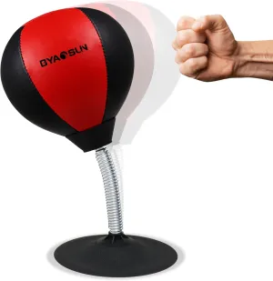 Desktop Punching Bag,Portable Strong Suction Cup Boxing Bag Speed Balls,for Home or Office Boxing Stress Relief Training,Fun Gift for Family or Boss or Coworker