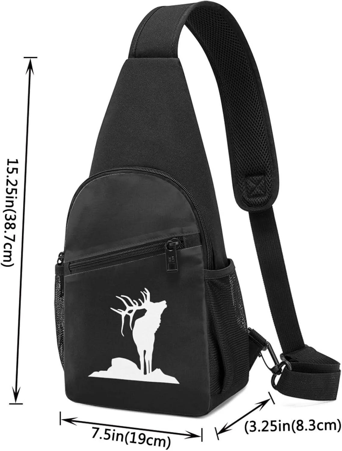 Elk Chest Pack Leisure Shoulder Crossbody Chest Bag