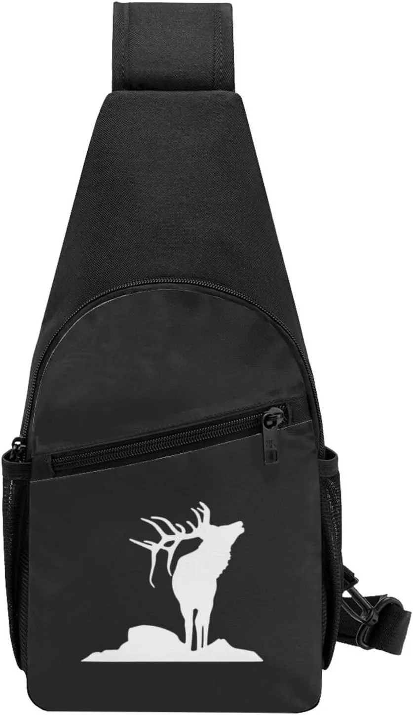 Elk Chest Pack Leisure Shoulder Crossbody Chest Bag