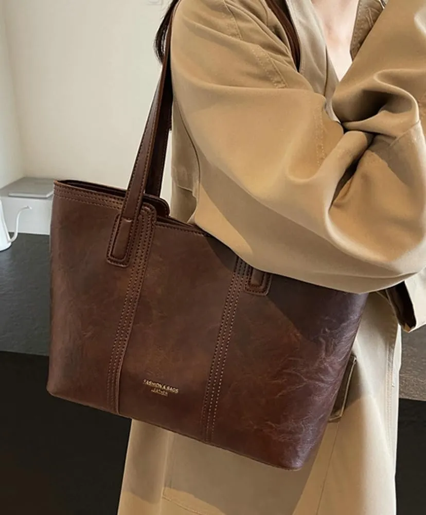 Epsion Large Tote Bag for Women Soft Vegan Leather Purses Handbags Ladies Shoulder Bags 2025