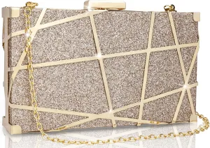 Evening Bag Small Clutch Purses Leopard Purse Formal Wedding Handbag for Women Fashion Crossbody Bags With Chain