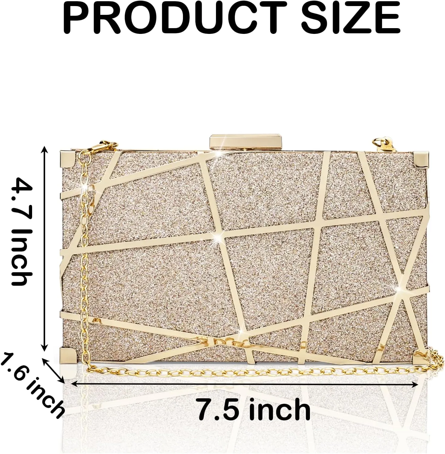 Evening Bag Small Clutch Purses Leopard Purse Formal Wedding Handbag for Women Fashion Crossbody Bags With Chain