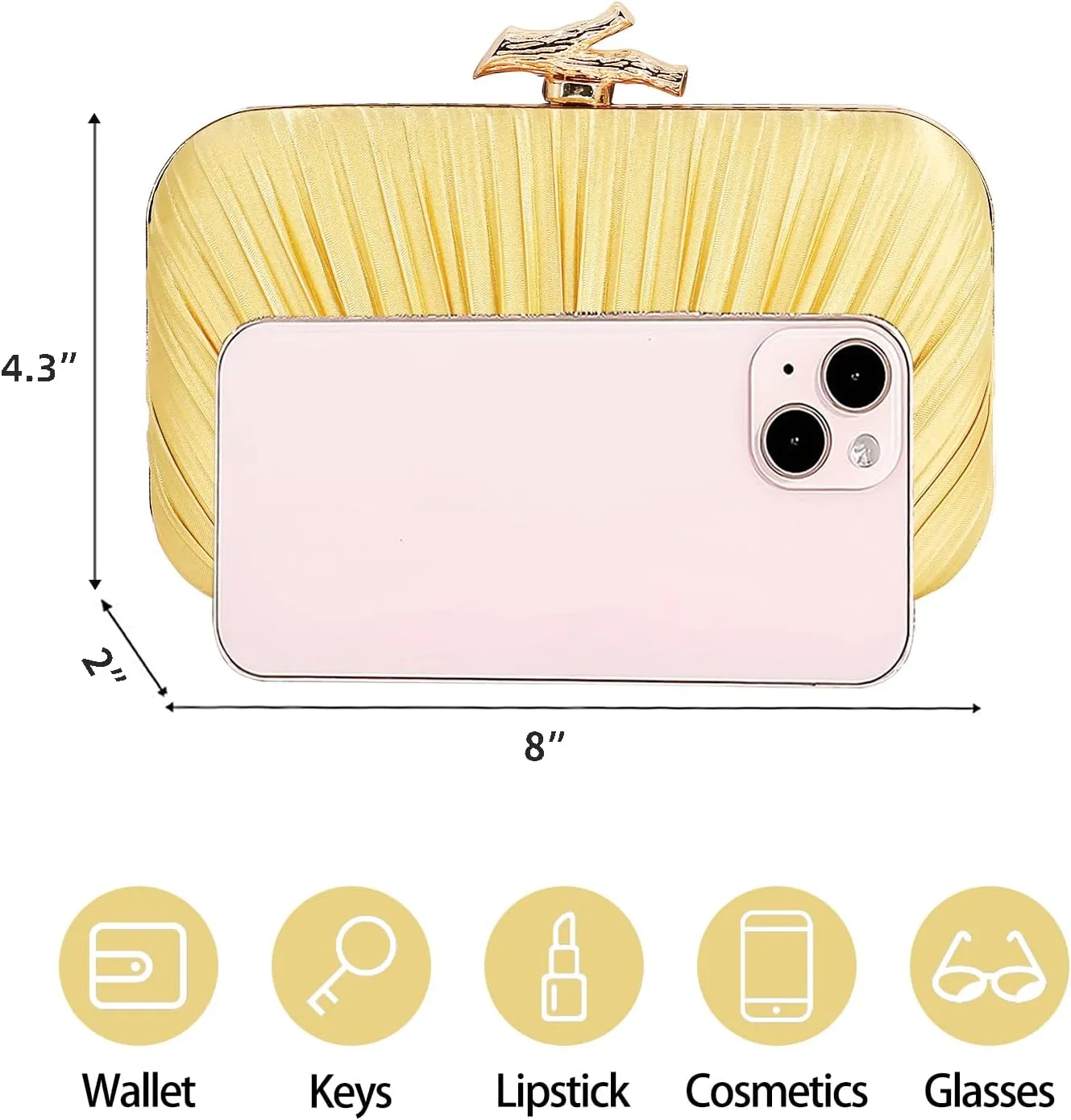 Evening Clutch Purses - Women's Evening Bag Party Purses Handbag for Cocktail/Prom/Party/Wedding/Formal