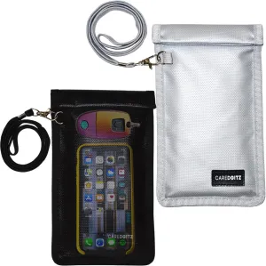 Faraday Bags for Phones - Faraday Bag for Key Fob Protector with Lanyard, RFID Signal Blocker for Car Keys Anti-Theft, Cell Phone Jammer Blocking Pouch Anti-Hacking, Shielding Case 2 Packs