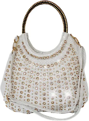 Fashion Diamonds Tote Bag For Women Handbags Leather Hobo Bag Shoulder Bag Rhinestone Messenger Crossbody Bags