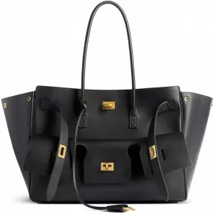 Fashionable Retro Genuine Leather Motorcycle Bag Large Capacity Cowhide tote bag Commuter Shoulder Bag Multi-pocket Design
