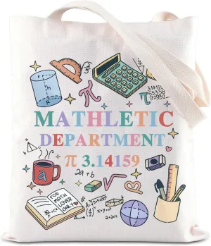FOTAP Math Teacher Gift Mathletic Department Pi Day Tote Bag Mathletic Department Handbag Math Lover Gift Retirement Gift