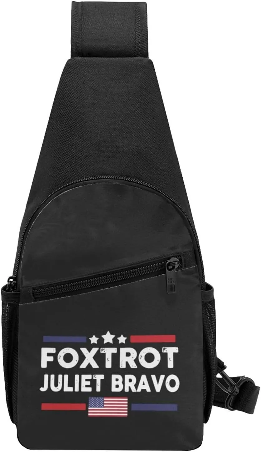 Foxtrot Juliet Bravo Chest Pack Leisure Shoulder Crossbody Chest Bag