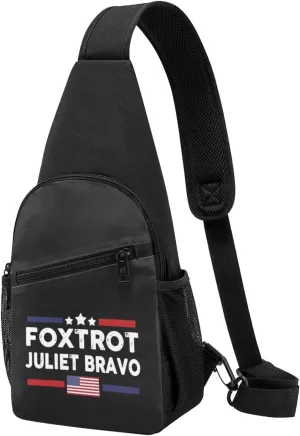 Foxtrot Juliet Bravo Chest Pack Leisure Shoulder Crossbody Chest Bag