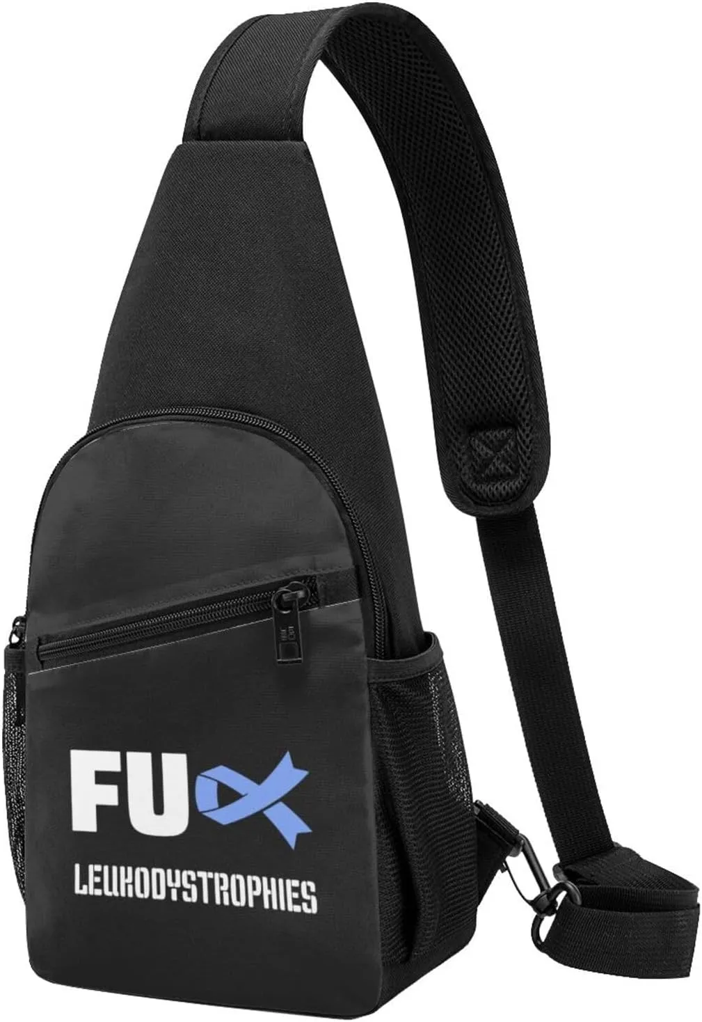 Fuck Leukodystrophies Awareness Chest Pack Leisure Shoulder Crossbody Chest Bag