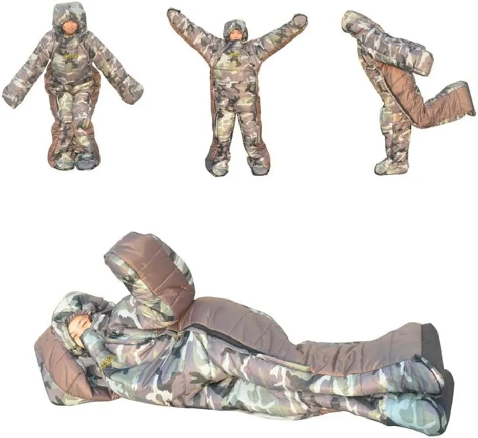 Full Body Wearable Sleeping Bag for Travel, Camping, Accompany Patient