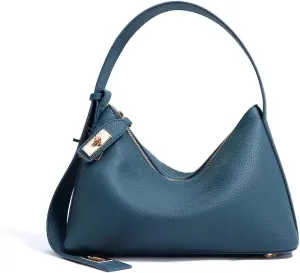 Genuine Leather Shoulder Bag for Women, Versatile Commuter Crossbody Tote Underarm Bag