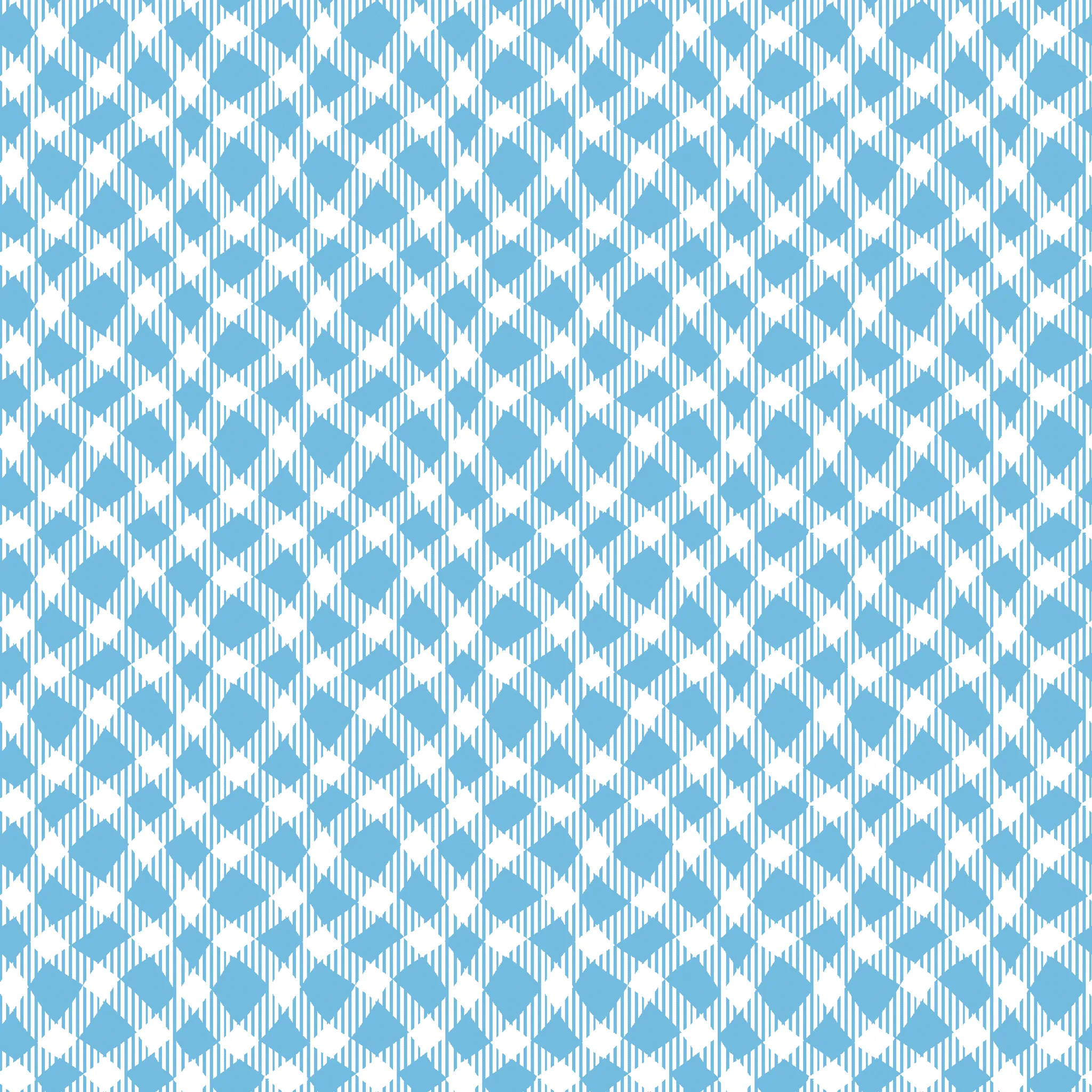 Geo Pop Wave - Blue Plaid Fabric