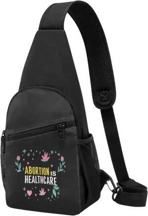 GERRIT Abortion Is Healthcare Chest Pack Leisure Shoulder Crossbody Chest Bag