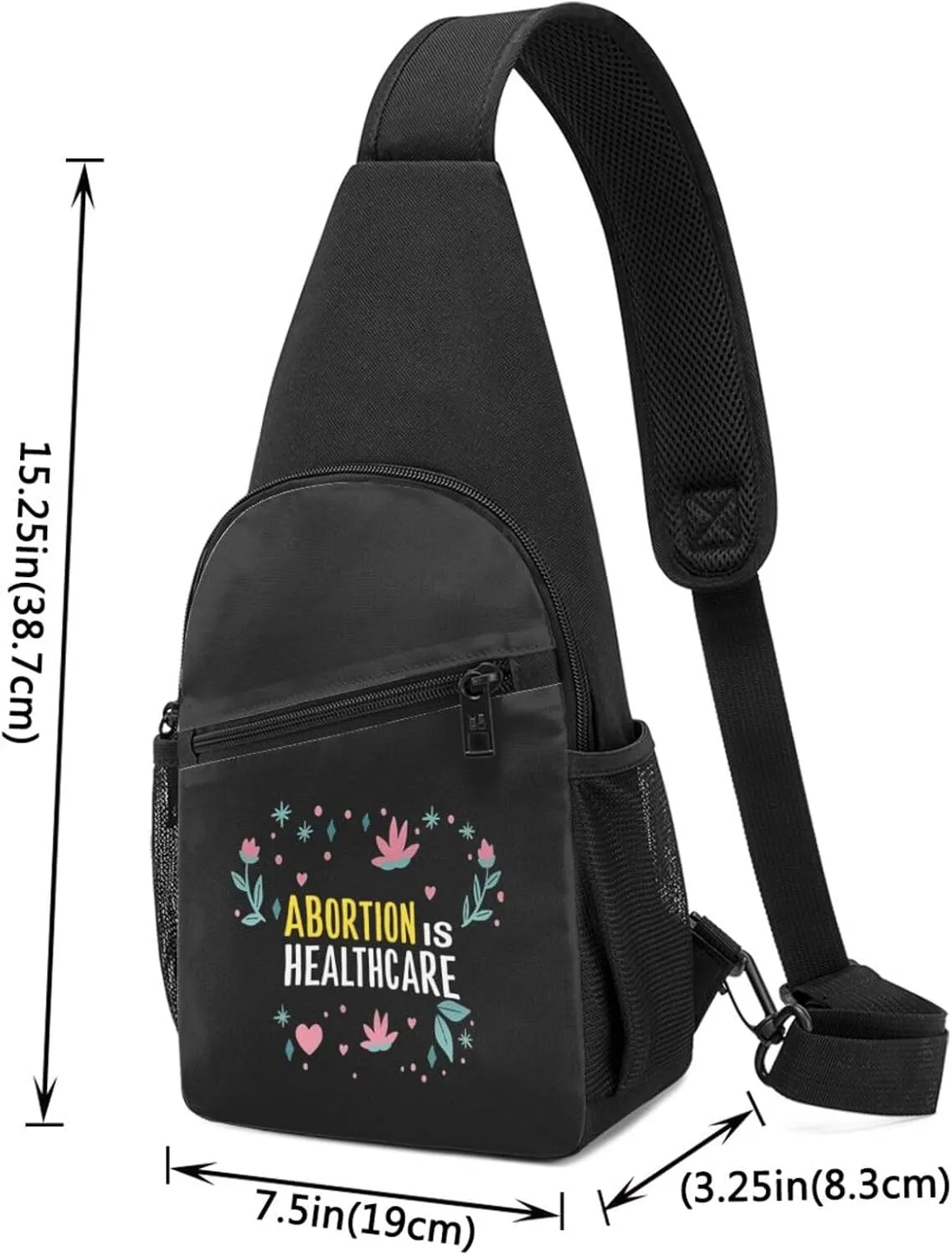 GERRIT Abortion Is Healthcare Chest Pack Leisure Shoulder Crossbody Chest Bag