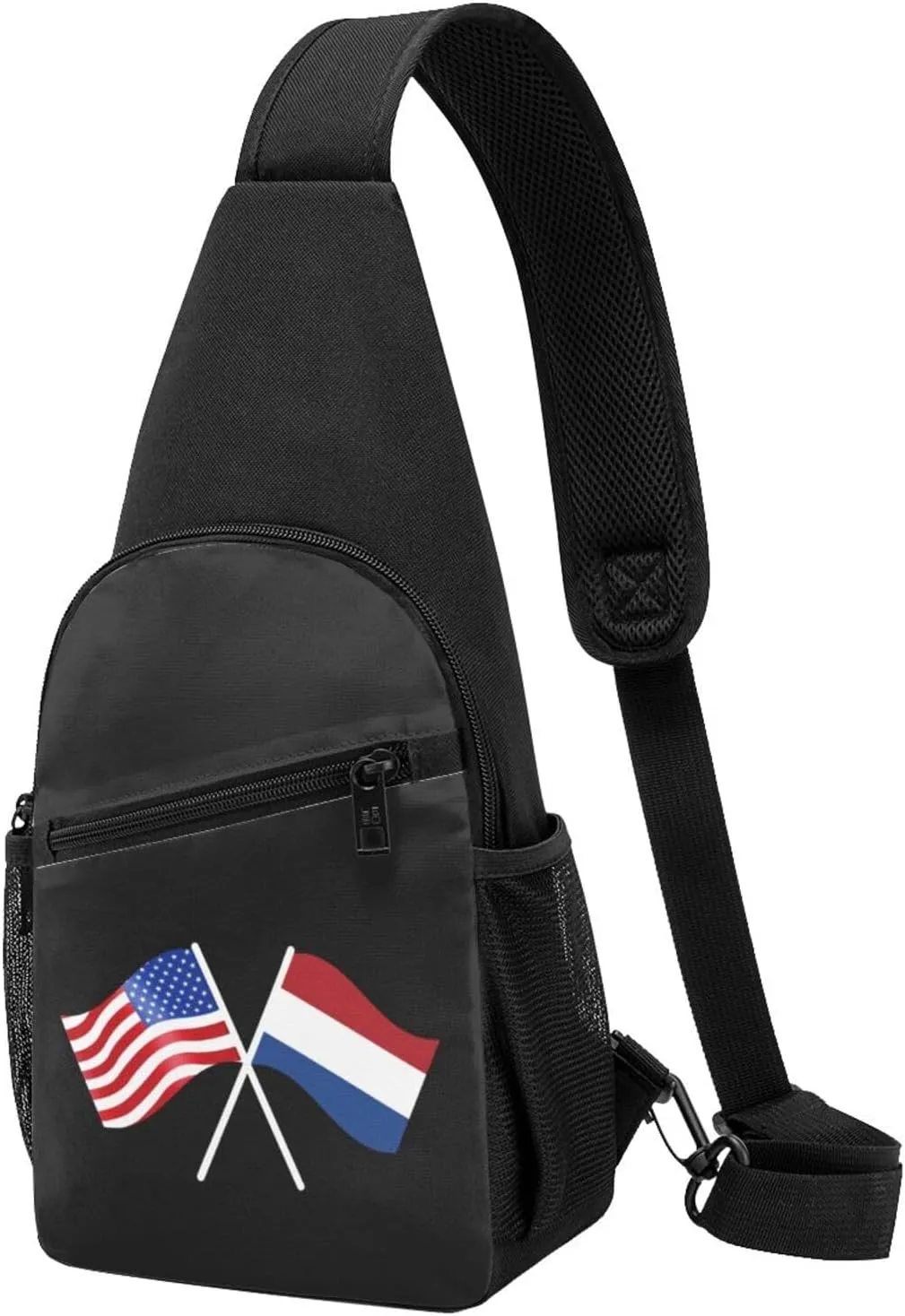 GERRIT American And Netherlands Flag Chest Pack Leisure Shoulder Crossbody Chest Bag