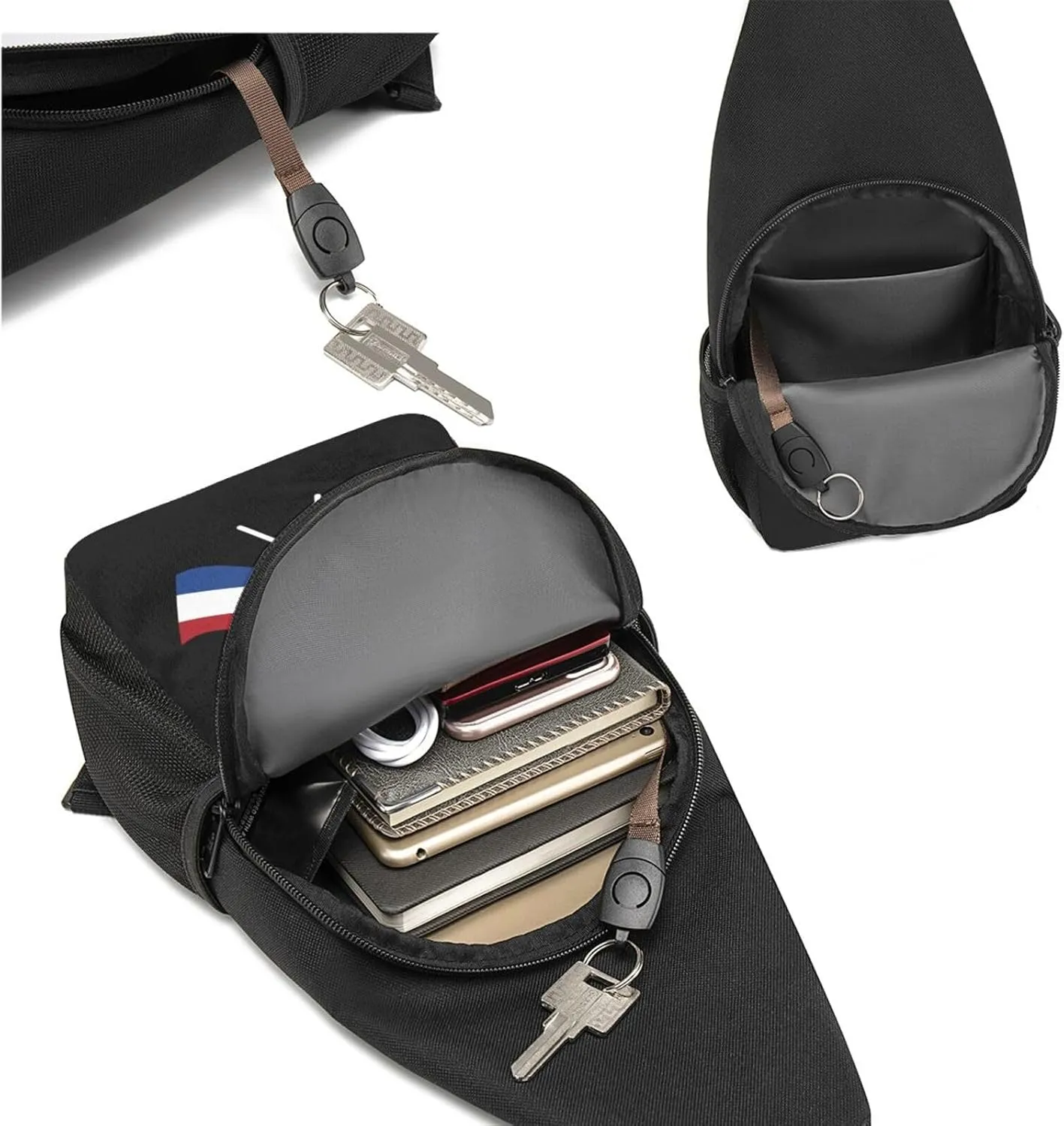 GERRIT American And Netherlands Flag Chest Pack Leisure Shoulder Crossbody Chest Bag