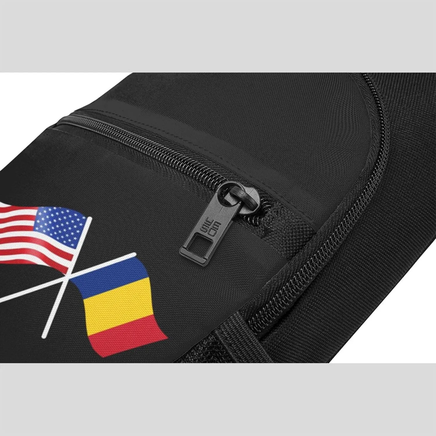 GERRIT American And Romania Flag Chest Pack Leisure Shoulder Crossbody Chest Bag