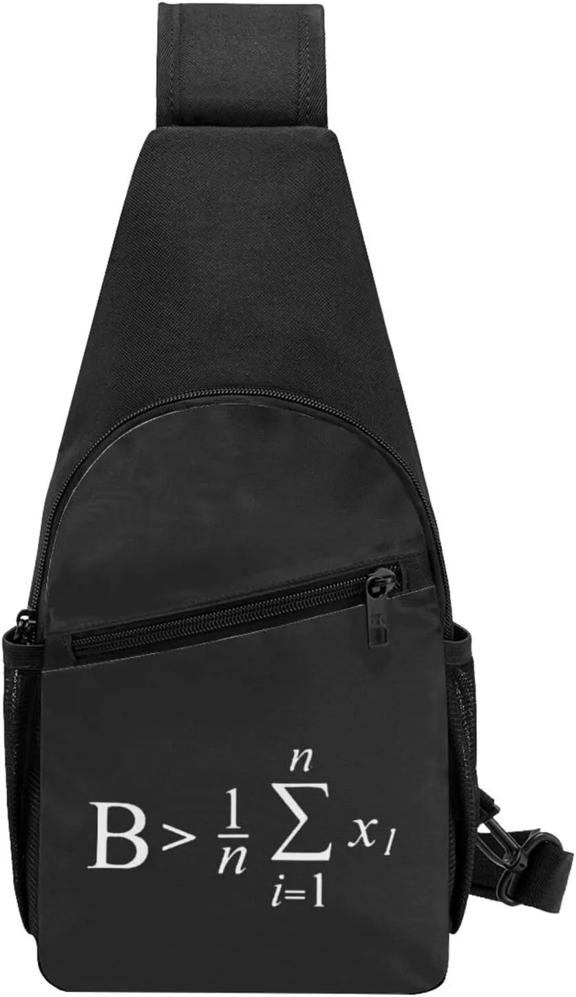GERRIT Be Greater Than Average Chest Pack Leisure Shoulder Crossbody Chest Bag