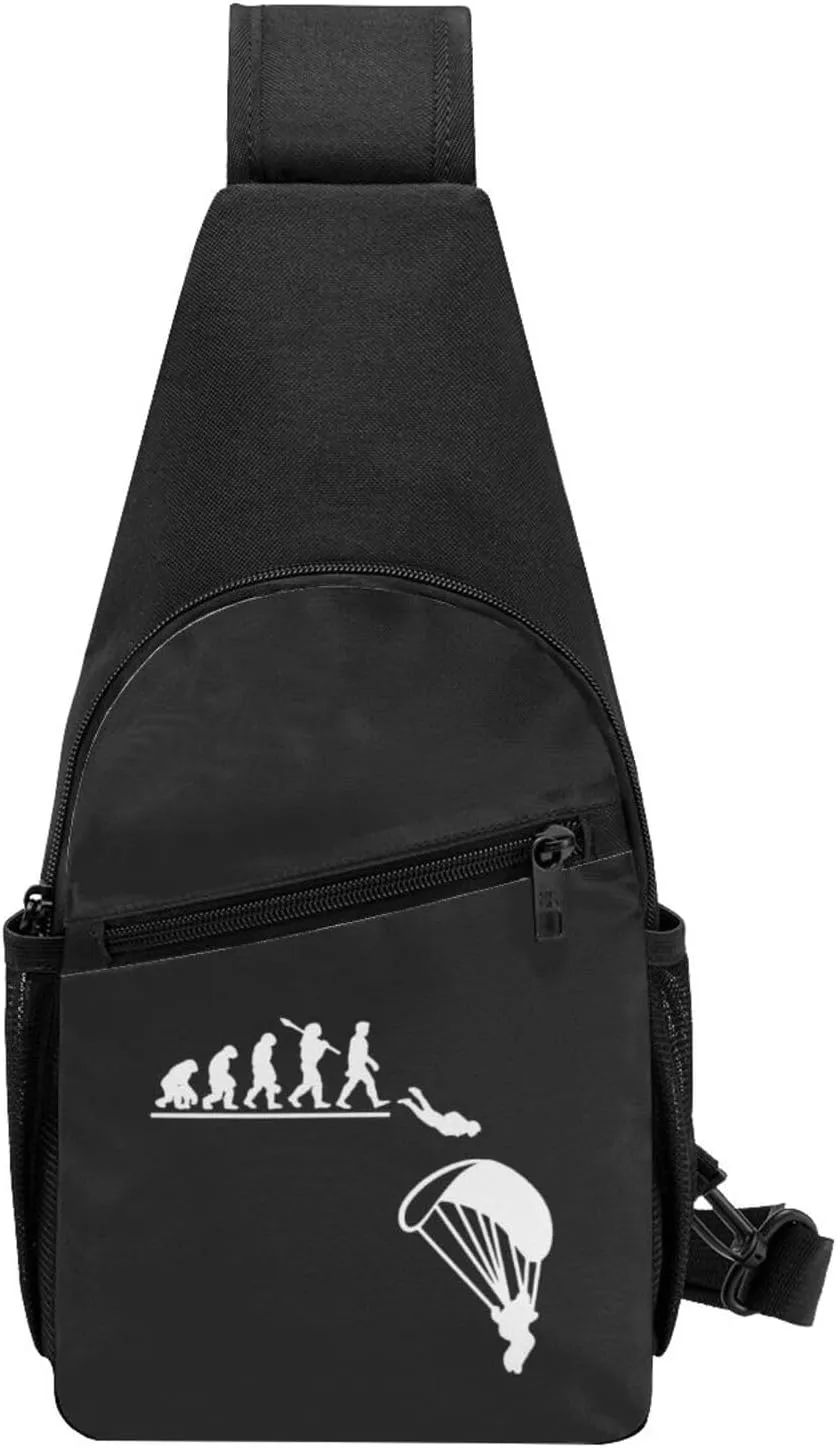 GERRIT Evolution of Skydiving Chest Pack Leisure Shoulder Crossbody Chest Bag