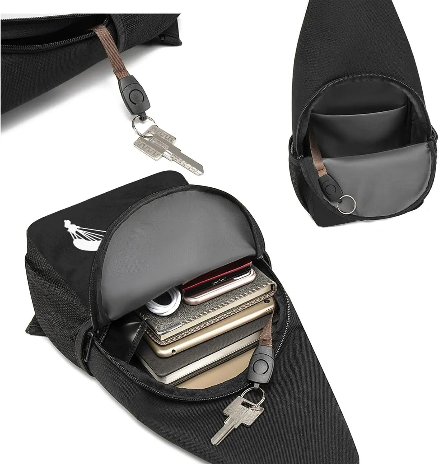 GERRIT Evolution of Skydiving Chest Pack Leisure Shoulder Crossbody Chest Bag