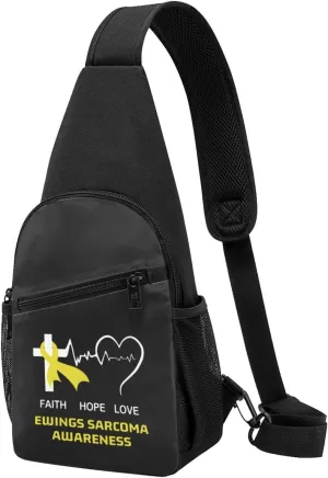 GERRIT Ewings Sarcoma Awareness Chest Pack Leisure Shoulder Crossbody Chest Bag
