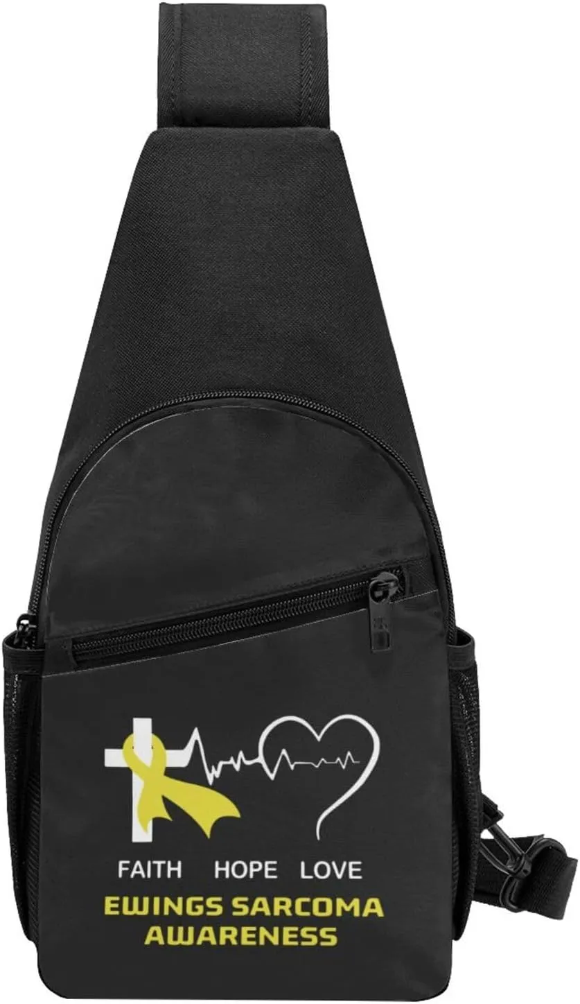 GERRIT Ewings Sarcoma Awareness Chest Pack Leisure Shoulder Crossbody Chest Bag