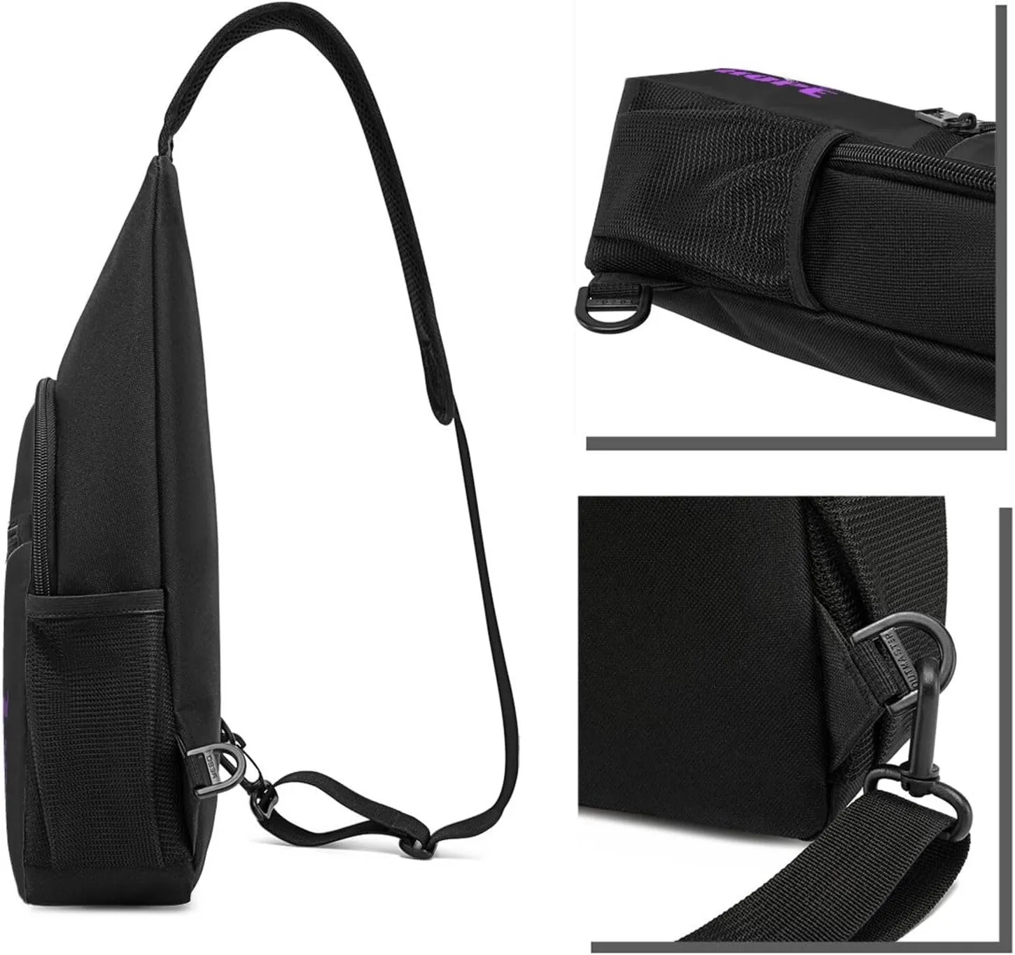GERRIT Hope for a Cure Domestic Violence Awareness Chest Pack Leisure Shoulder Crossbody Chest Bag