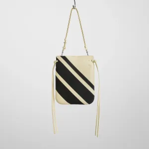 GIG POUCH | black white leather