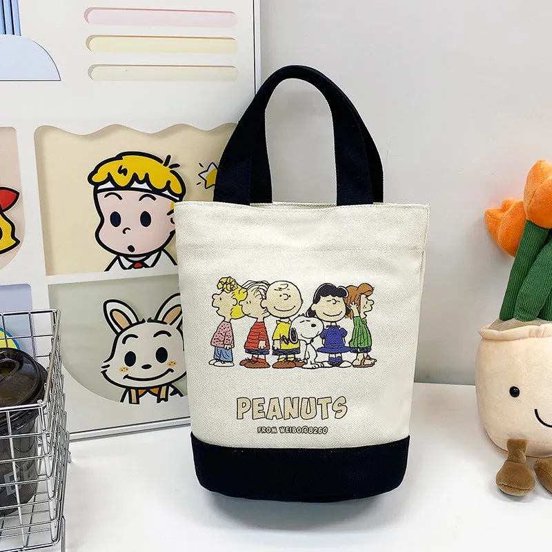Glamorous Canvas Cartoon Printed Animal Letter Bags