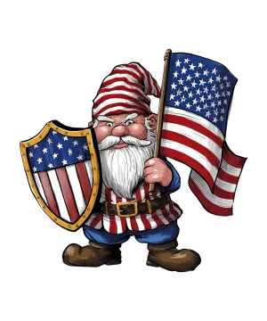 Gnome of Freedom - Ready To Print DTF Transfers