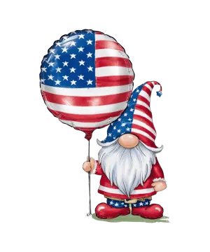 Gnome of Independence Day - Ready To Print DTF Transfers