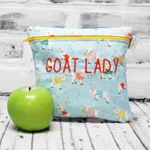 Goats in Coats Personalized Reusable Food Bag