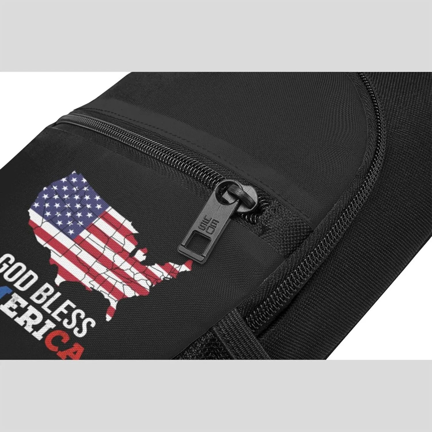 God Bless America USA Flag Chest Pack Leisure Shoulder Crossbody Chest Bag