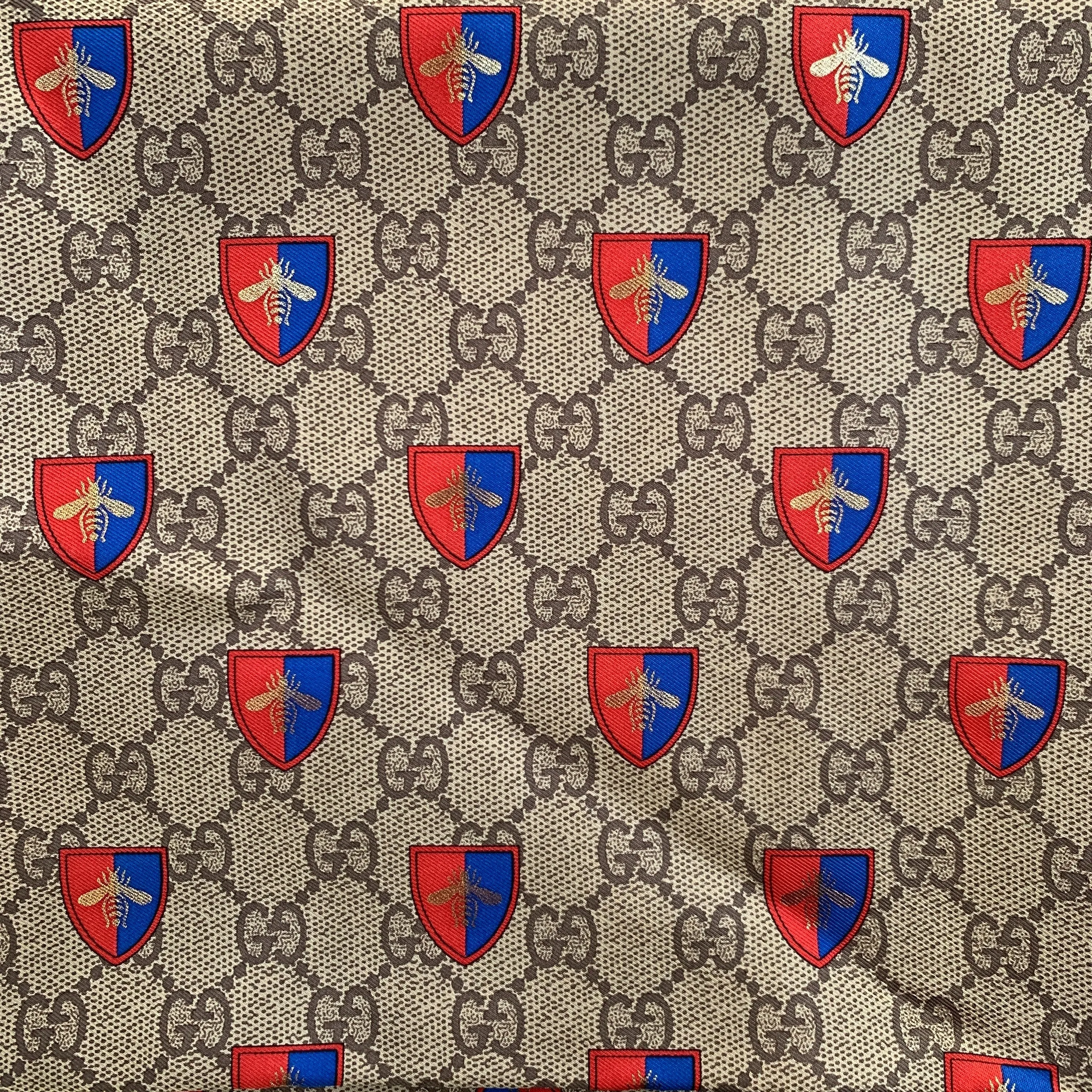 Gucci Scarf with Bee Supreme Crest Customizable options Giveaway offer